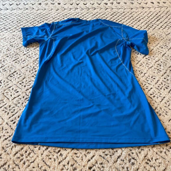 Nike pro womens large blue short sleeve top - Picture 6 of 6